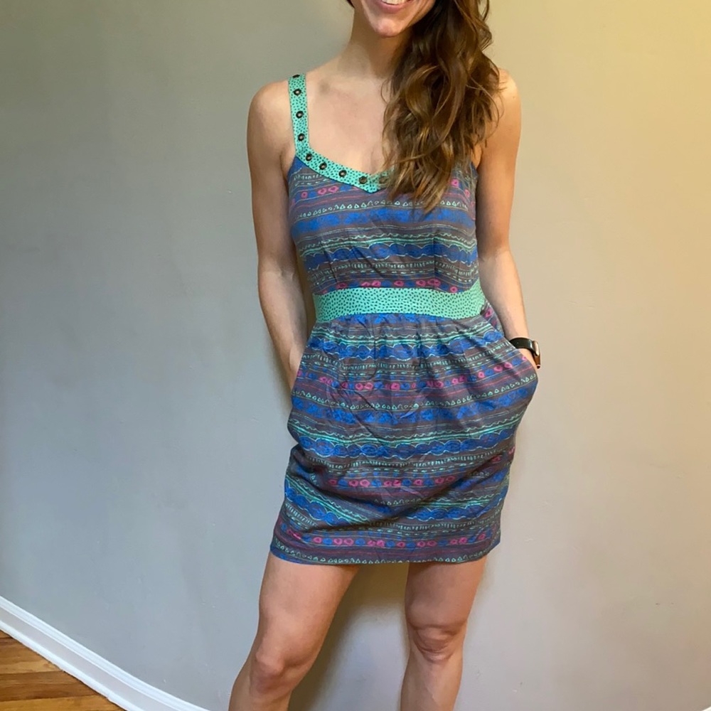 adorable cotton rayon blend dress with pockets!